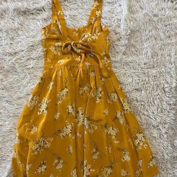 MADEWELL NWOT silk Fleur bow-back dress in butterfly garden!!! - Picture 10 of 11